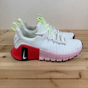 Nike Free Metcon 6 workout shoes Gym Training Womens 6.5 Pink Foam Red Volt